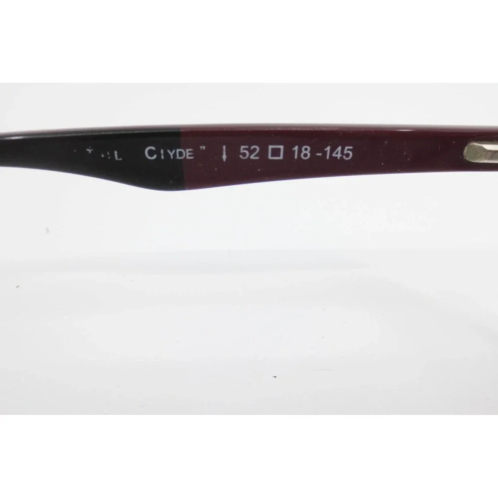 Original Penguin Clyde Eyeglasses Black Burgundy Rectangular Frames 52-18-145